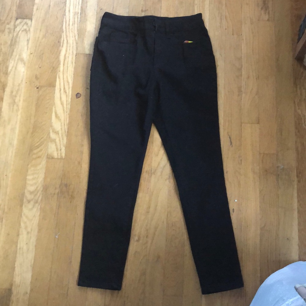 Black skinny jeans, high waisted